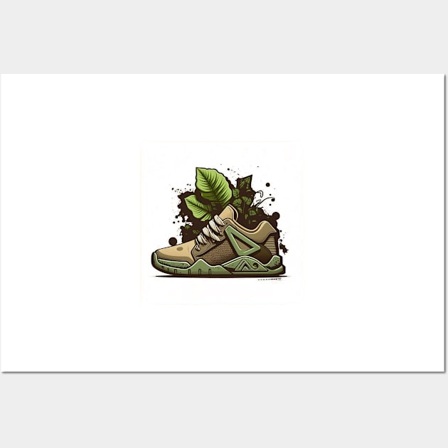 Step Up Your Style & the Planet with our Plant-Powered Sneaker Wall Art by Greenbubble